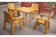 济南防腐木桌椅