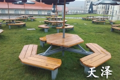 济南防腐木桌椅